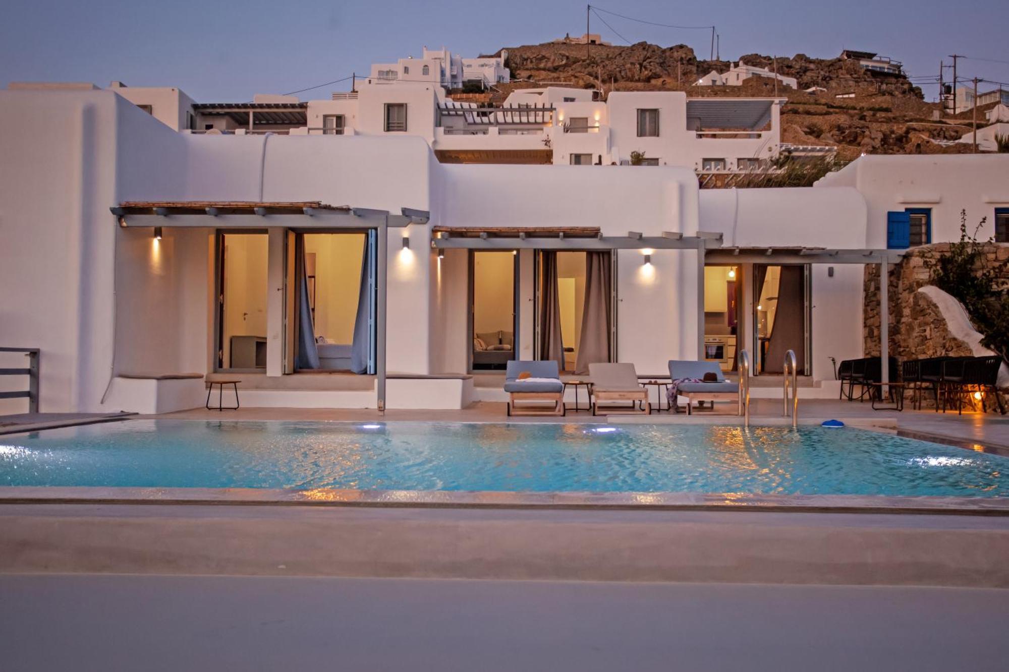 Aqua Breeze Seaview Pool Suites Mykonos Mykonos Town Esterno foto